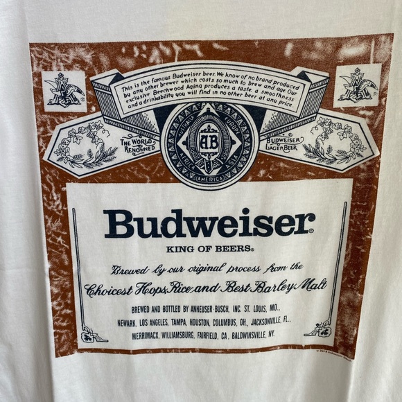 Budweiser Beer Ad 90’s Graphic Tee - Picture 7 of 9